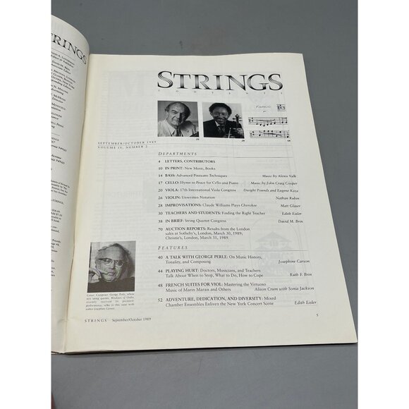Strings magazine paperback copyright 1989 English David Lusterman 74 pages READ - Picture 7 of 7